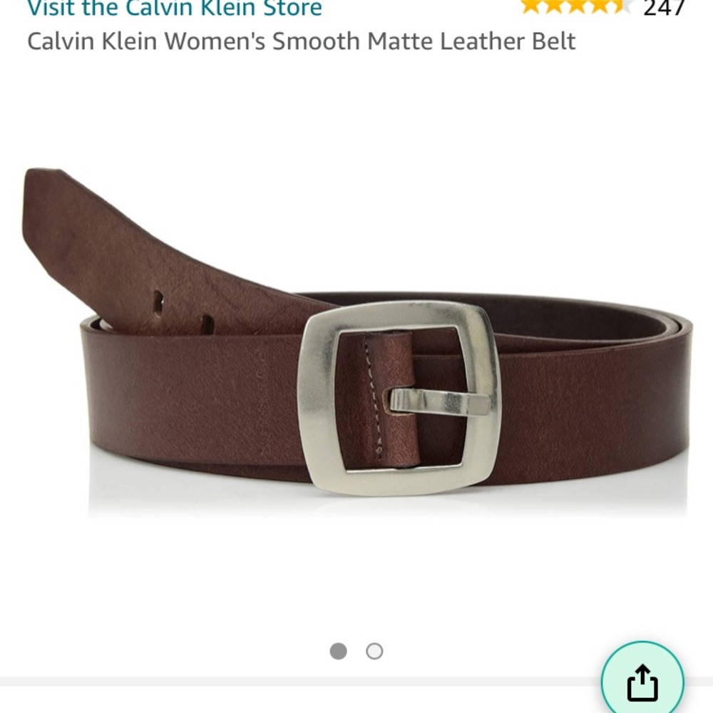 Leather Womens belt by Calvin Klein
